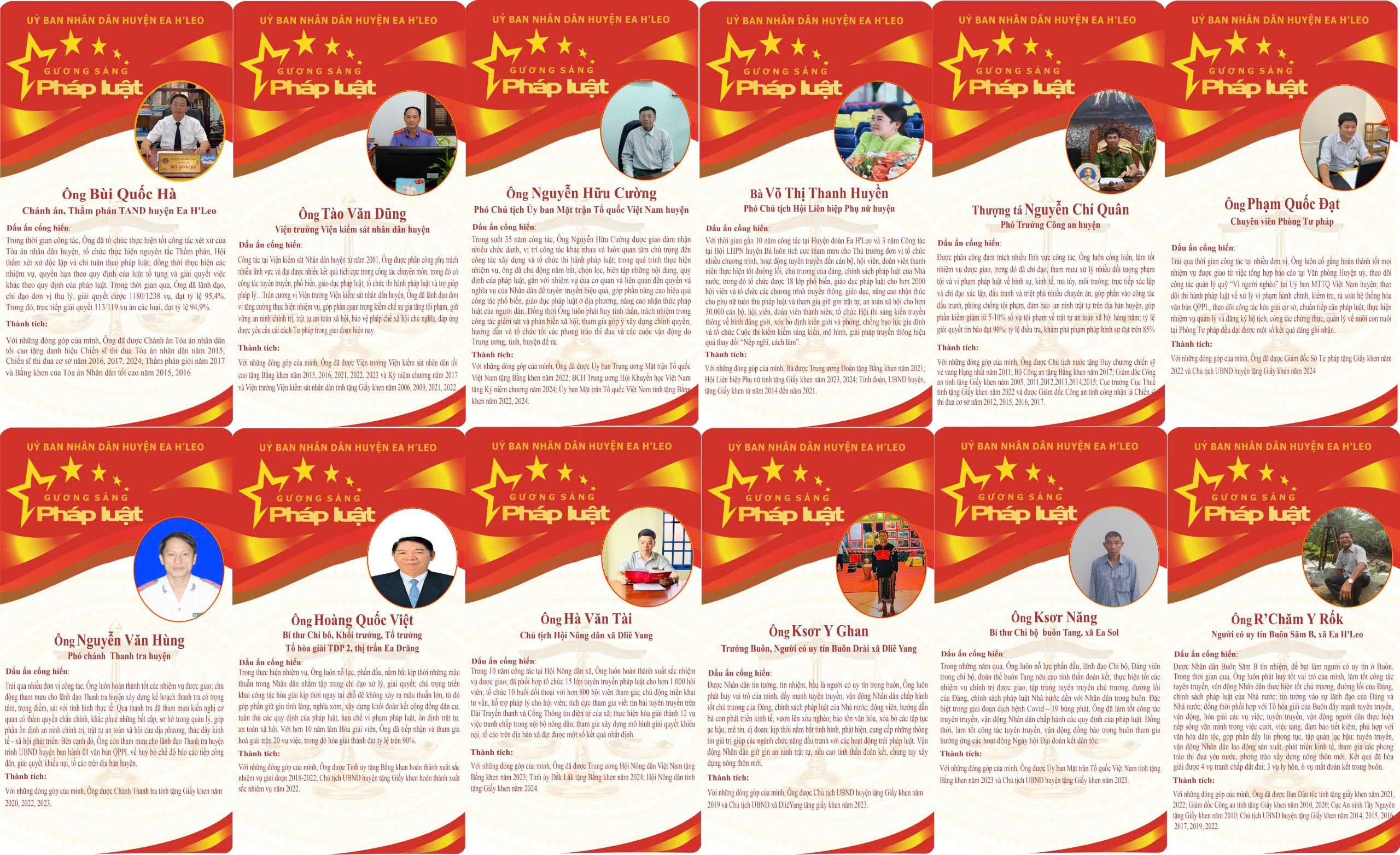 Gương sáng Pháp luật huyện Ea H’Leo năm 2024